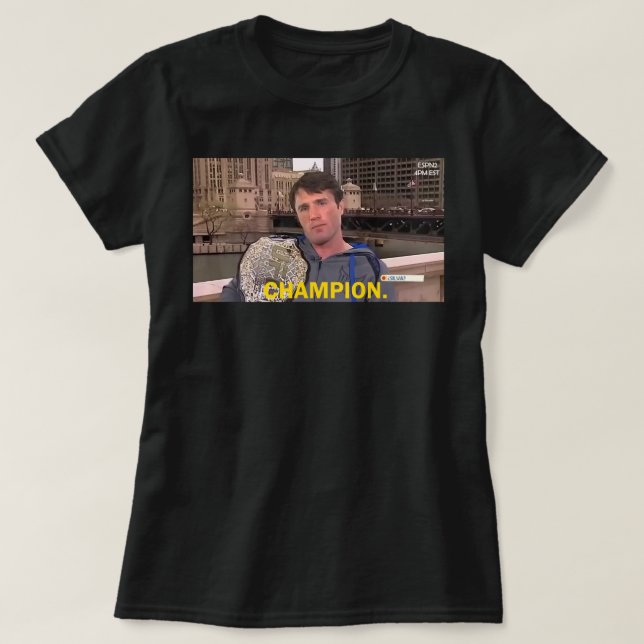 Chael Sonnen Middleweight Champ Classic T Shirt (Design Front)