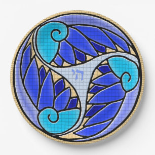 Chai Art Nouveau Mosaic Paper Plate