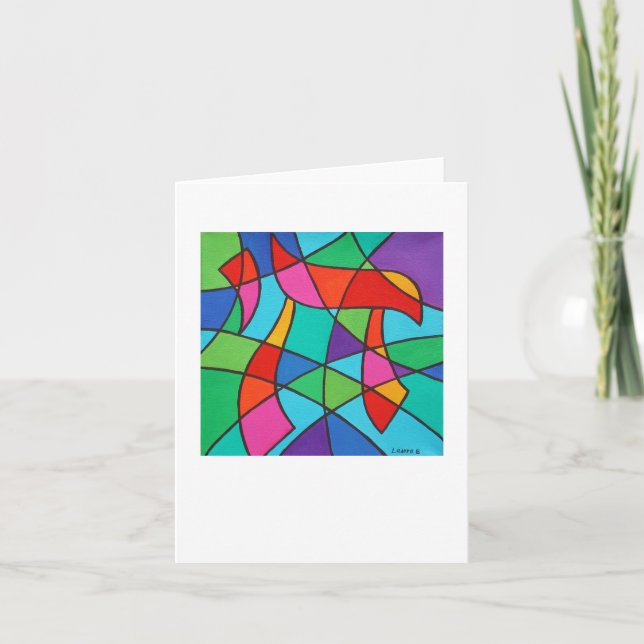 Chai Mosaic 4 x 5.6 Note Card (Front)