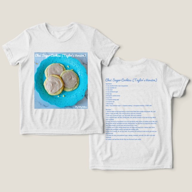 Chai Sugar Cookies Tri-Blend Shirt (Design Front & Back)