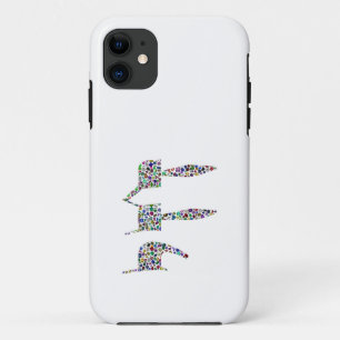 Chai symbol made with Gemstones in All Colours Case-Mate iPhone Case