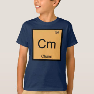 Chaim Name Chemistry Element Periodic Table T-Shirt