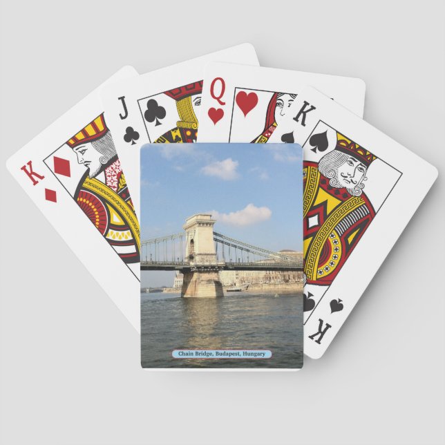 Chain Bridge, Budapest, Hungary Playing Cards (Back)