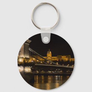 Chain Bridge with Buda Castle Hungary Budapest Key Ring