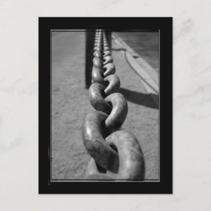 Chain in black and white postcard