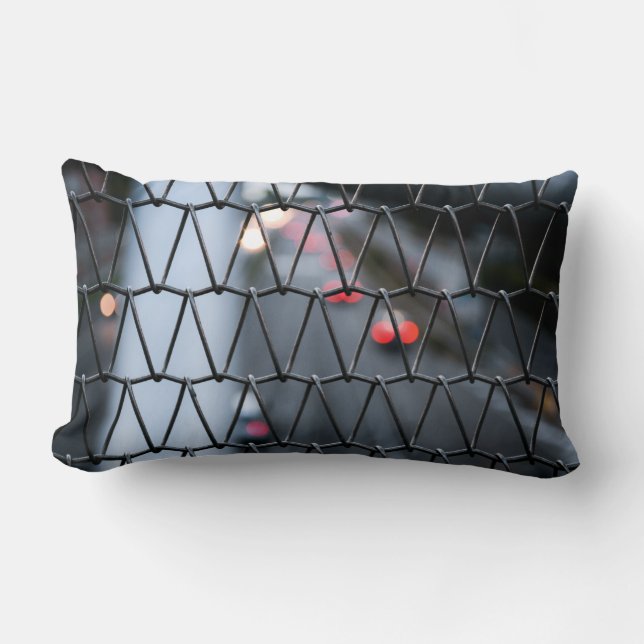Chain Link Fence Lumbar Cushion (Front)