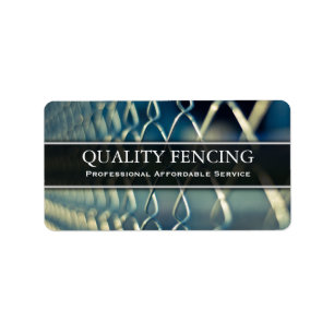 Chain Link Fencing / Fence Photo Business Sticker