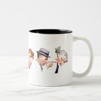 Chain of Gossip 3 Two-Tone Coffee Mug
