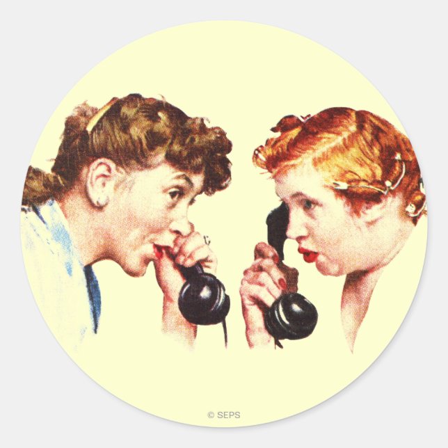 Chain of Gossip Classic Round Sticker (Front)