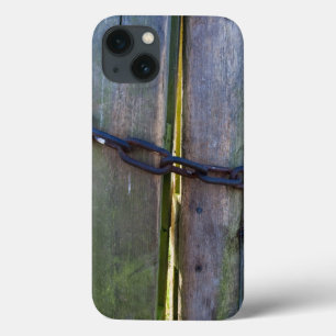 Chain on wood iPhone 13 case