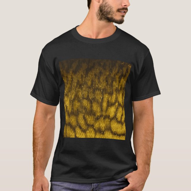 Chain Pickerel Skin (Natural) Fish Scales Pattern T-Shirt (Front)