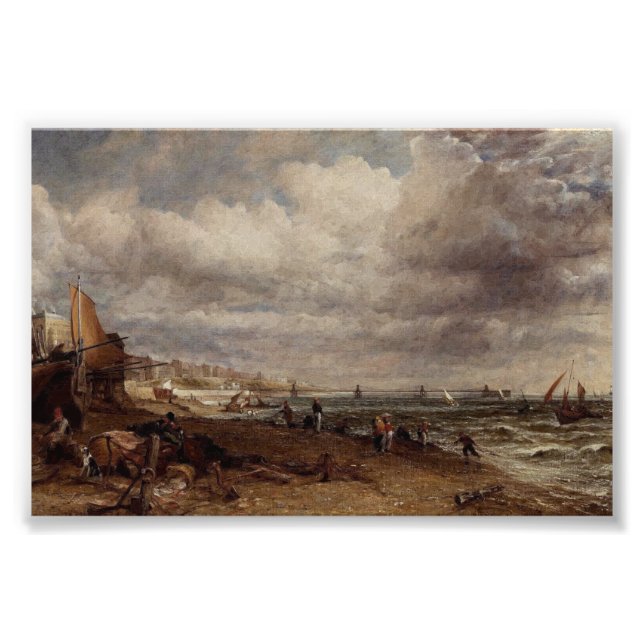 Chain Pier in Brighton by John Constable Photo Print (Front)