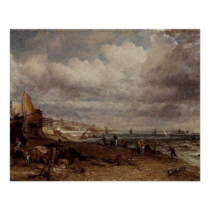 Chain Pier in Brighton by John Constable Poster