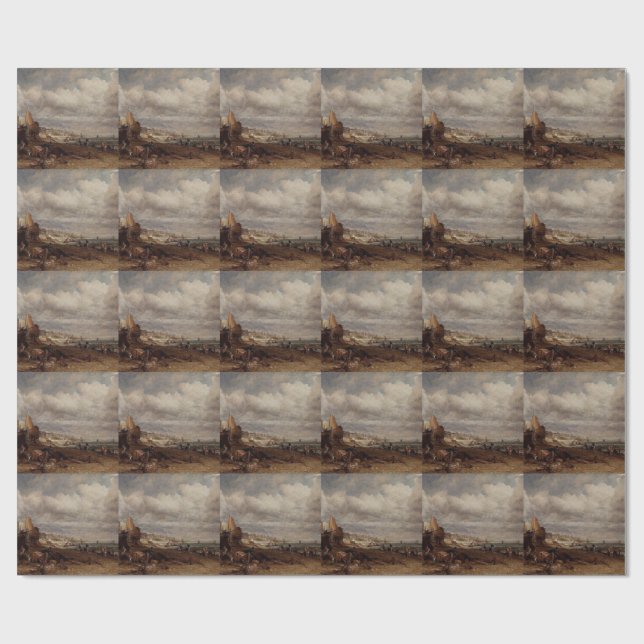 Chain Pier in Brighton by John Constable Wrapping Paper (Flat)