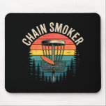 Chain Smoker Funny Disc Golf Tree Chains Frisbee M Mouse Pad<br><div class="desc">Chain Smoker Funny Disc Golf Tree Chains Frisbee Men Women</div>