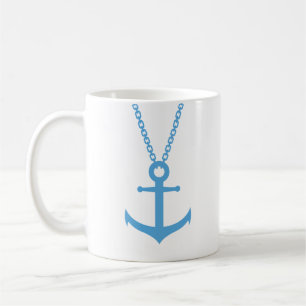 Chained anchor coffee mug