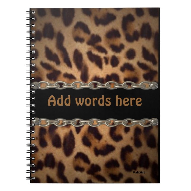 Chained Leopard notebook (Front)