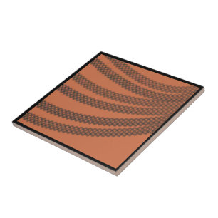 Chained Link Fuzz Grey On Copper Pattern Tile