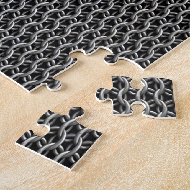 Chainmail Mediaeval Armour Jigsaw Puzzle (Side)