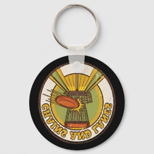 Chains And Lanes Disc Golf Course Player Key Ring