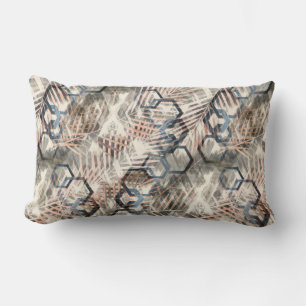 Chains on palm leaves. lumbar cushion