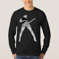 Chainsaw Black Girl Punk Goth Horror Fan Occult Ro