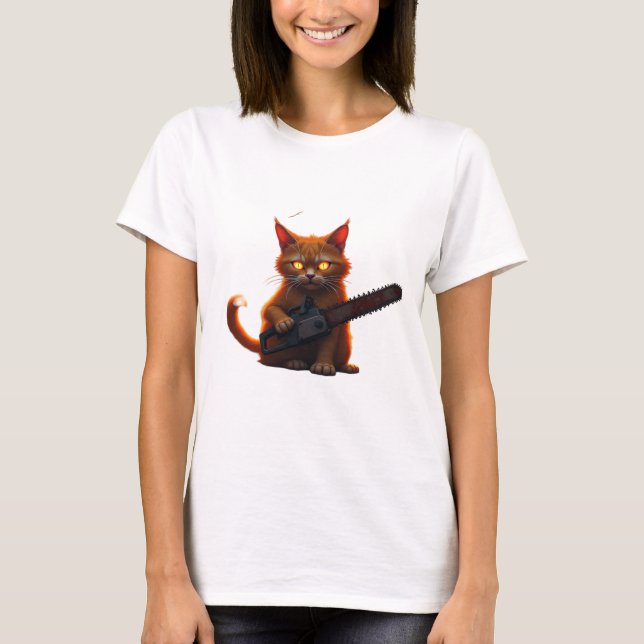 chainsaw cat shirt Classic T-Shirt (Front)