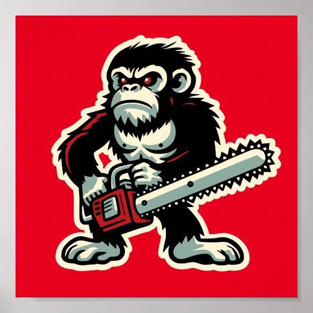 Chainsaw Chimp Poster (Front)