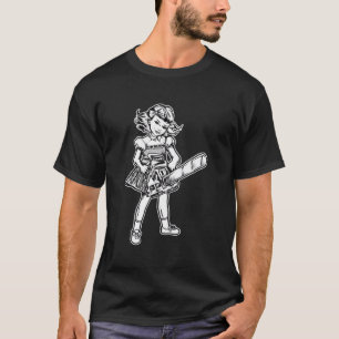 Chainsaw Girl Goth Punk Emo Cute Evil Horror Fan T-Shirt