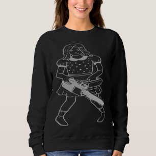 Chainsaw Girl I Horror Punk Gothic Pastel Goth Hal Sweatshirt
