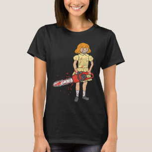 Chainsaw Girl I Horror Punk Gothic Pastel Goth Hal T-Shirt