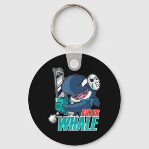 Chainsaw Killer Whale Costume Fun Orca Halloween  Key Ring