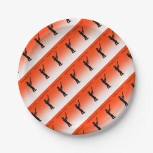Chainsaw Tree Surgeon Paper Plate