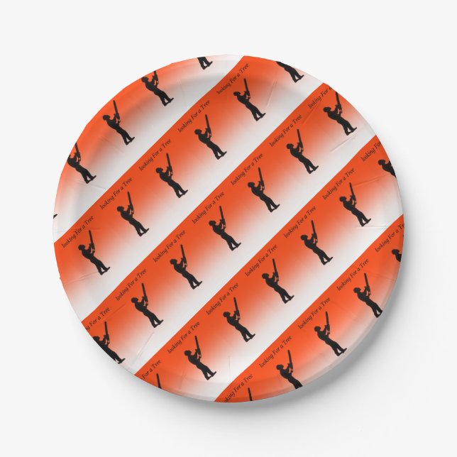 Chainsaw Tree Surgeon Paper Plate (Front)