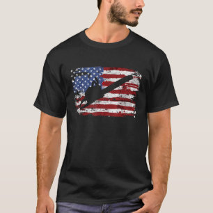 Chainsaw Vintage American Flag T Shirt