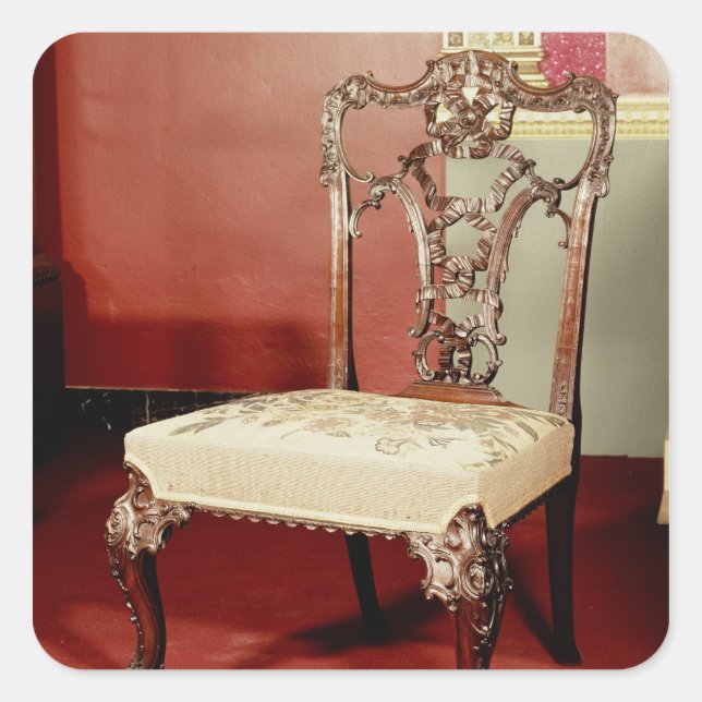 Chair, Chippendale 'Director' design, c.1760 Square Sticker (Front)