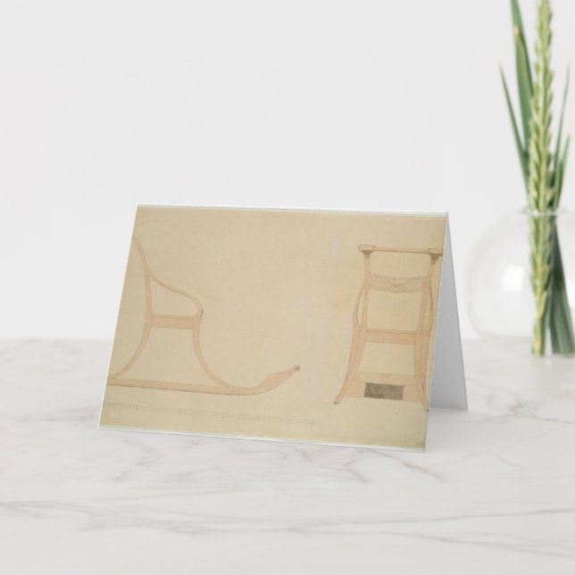 Chair for a Sleigh Holiday Card (Front)
