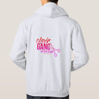 CHAIR GANG grey logo hoodie