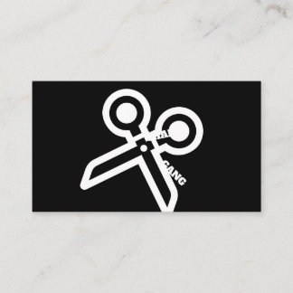 CHAIR GANG scissor business cards