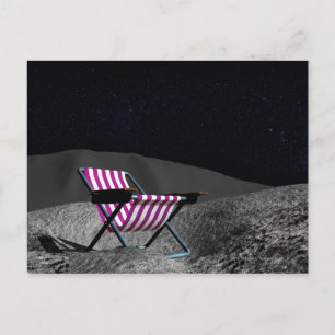 Chair on Moon Postcard