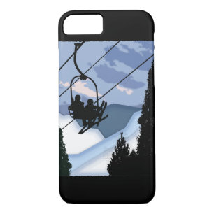 Chairlift Full of Skiers Case-Mate iPhone Case