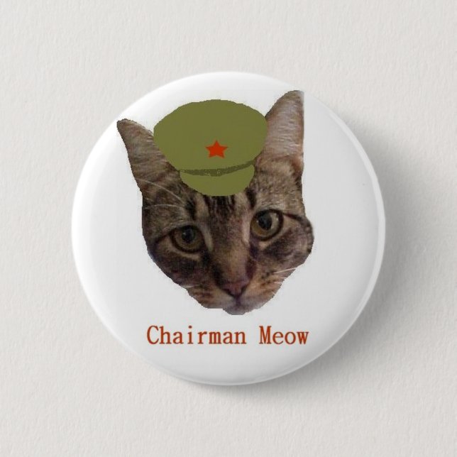 Chairman Meow 6 Cm Round Badge (Front)