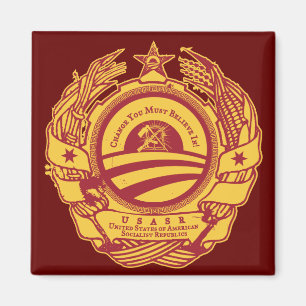 Chairman Obama's Presidential Soviet Seal Magnet
