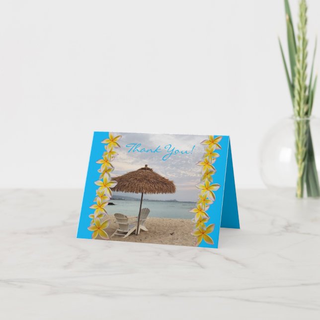 Chairs and Umbrella Beach Thank You (Front)