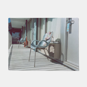 Chairs Outside Beach Hotel Rooms Doormat