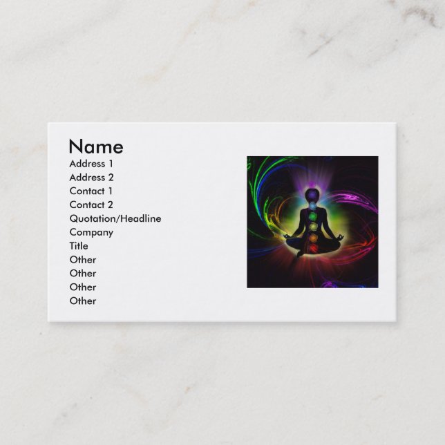 Chakra Business Cards (Front)