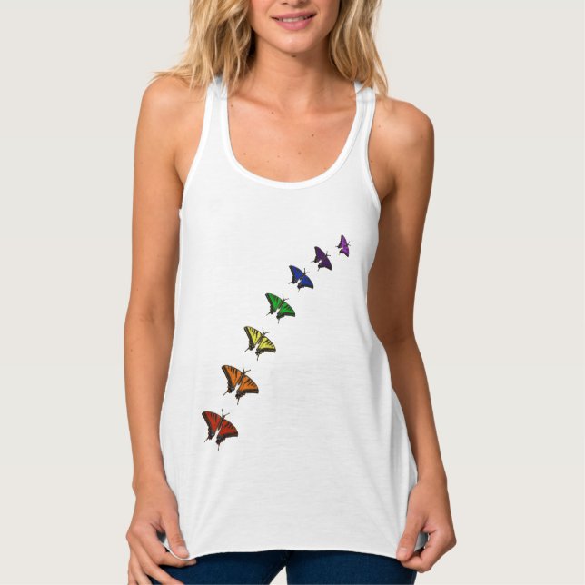 chakra butterflies singlet (Front)