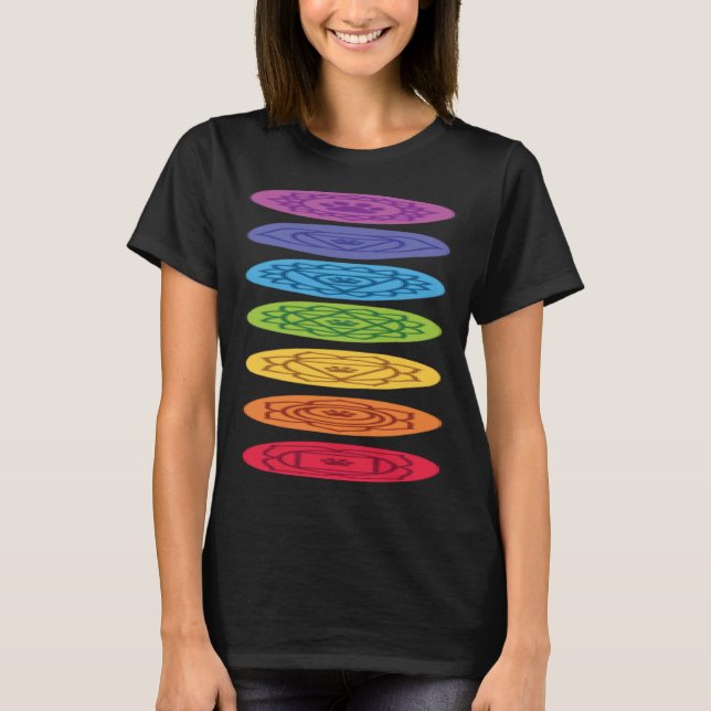 Chakra Cat Paws Yoga T-Shirt (Front)