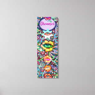 Chakra Floral Dreamer Colourful Unusual Mystical Canvas Print