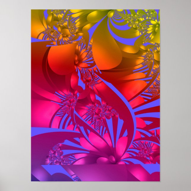 Chakra Flowers Poster (Front)